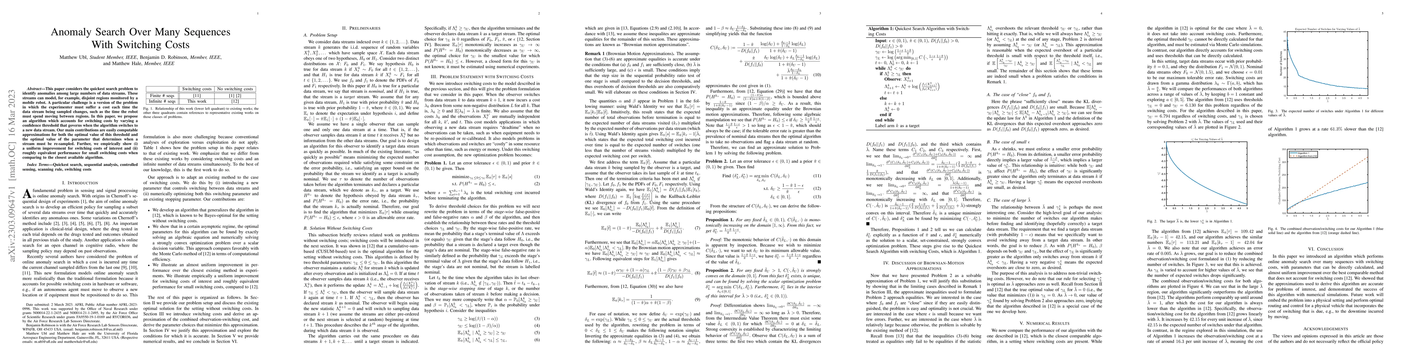 Thumbnail for Anomaly Search Over Many Sequences With Switching Costs