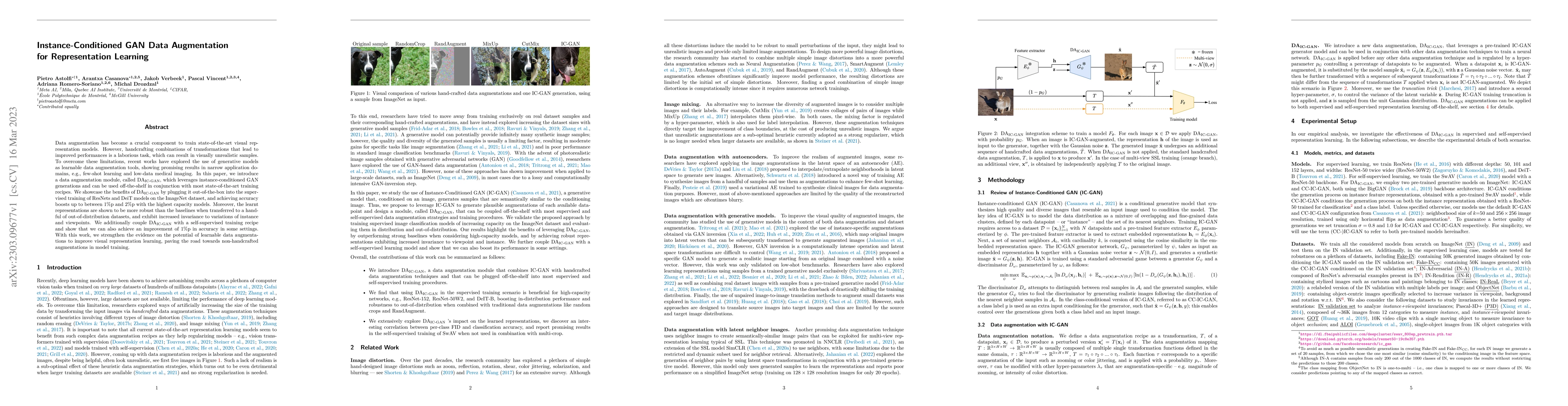 Thumbnail for Instance-Conditioned GAN Data Augmentation for Representation Learning