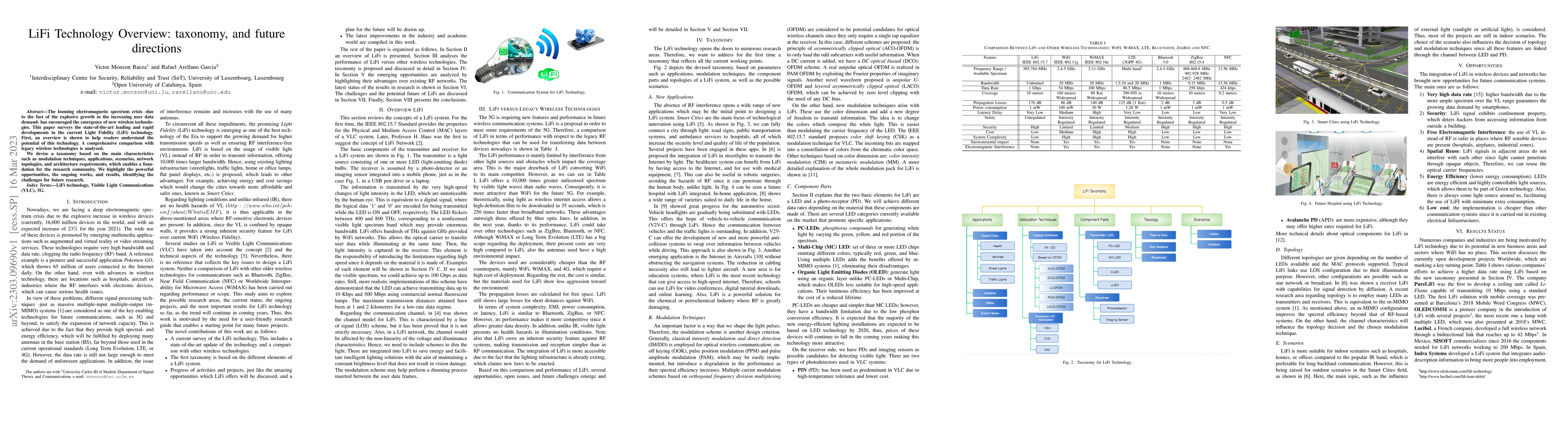 Thumbnail for LiFi Technology Overview: taxonomy, and future directions
