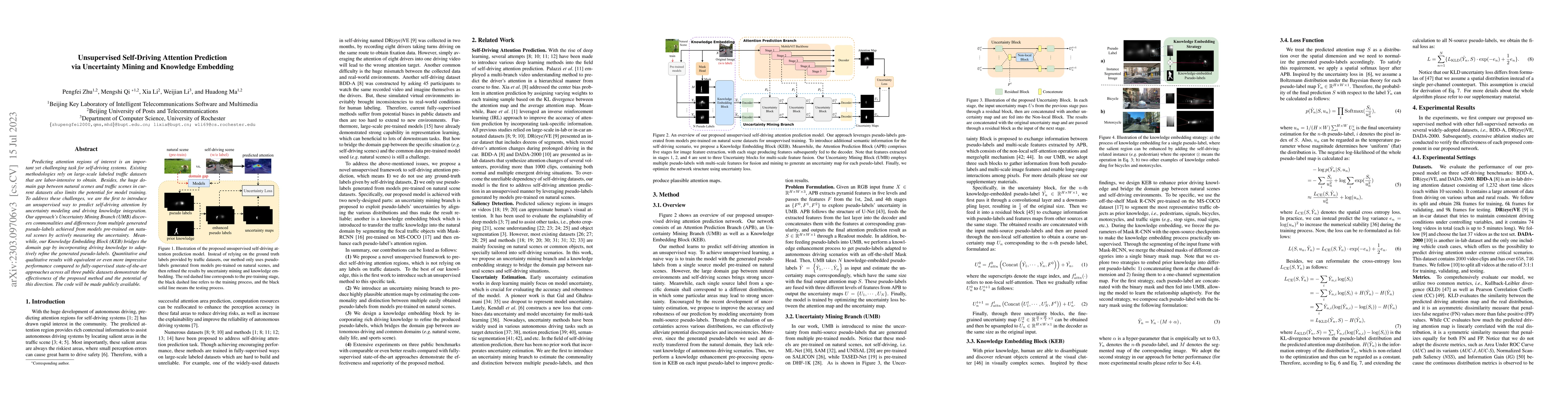 Thumbnail for Unsupervised Self-Driving Attention Prediction via Uncertainty Mining
  and Knowledge Embedding