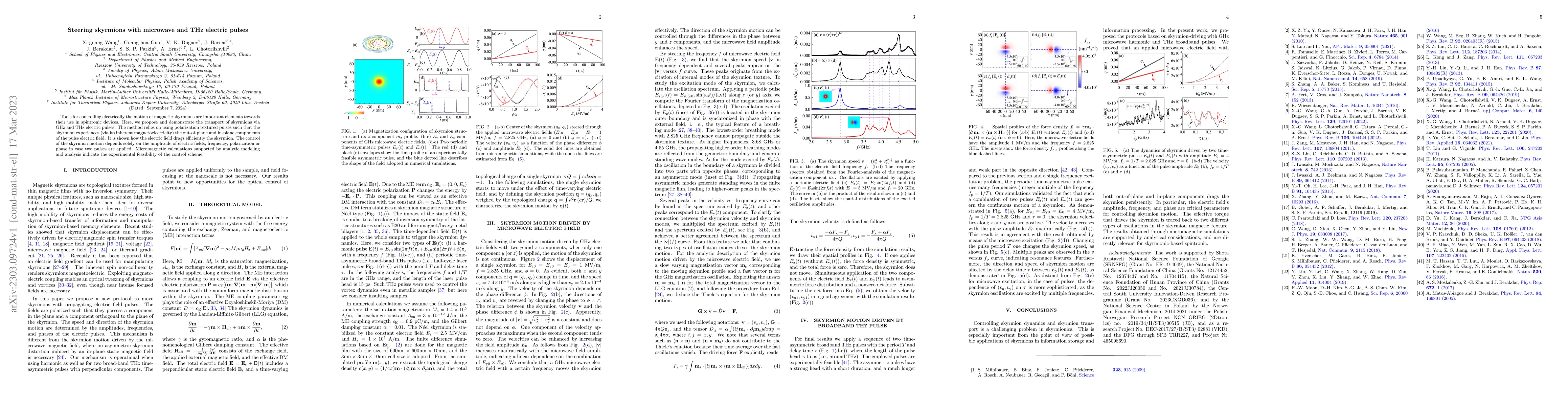 Thumbnail for Steering skyrmions with microwave and THz electric pulses