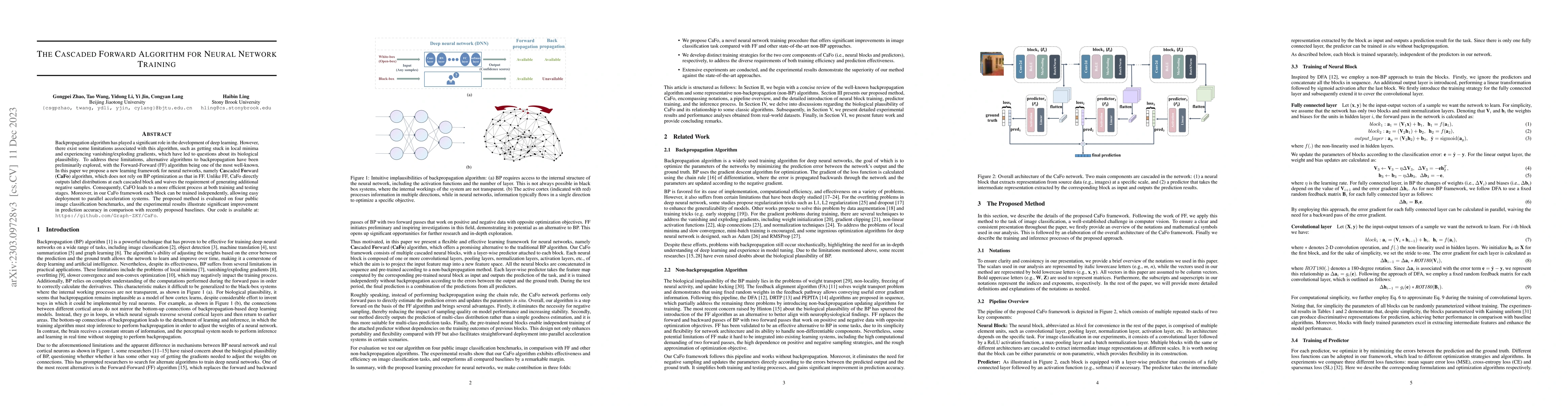 Thumbnail for The Cascaded Forward Algorithm for Neural Network Training