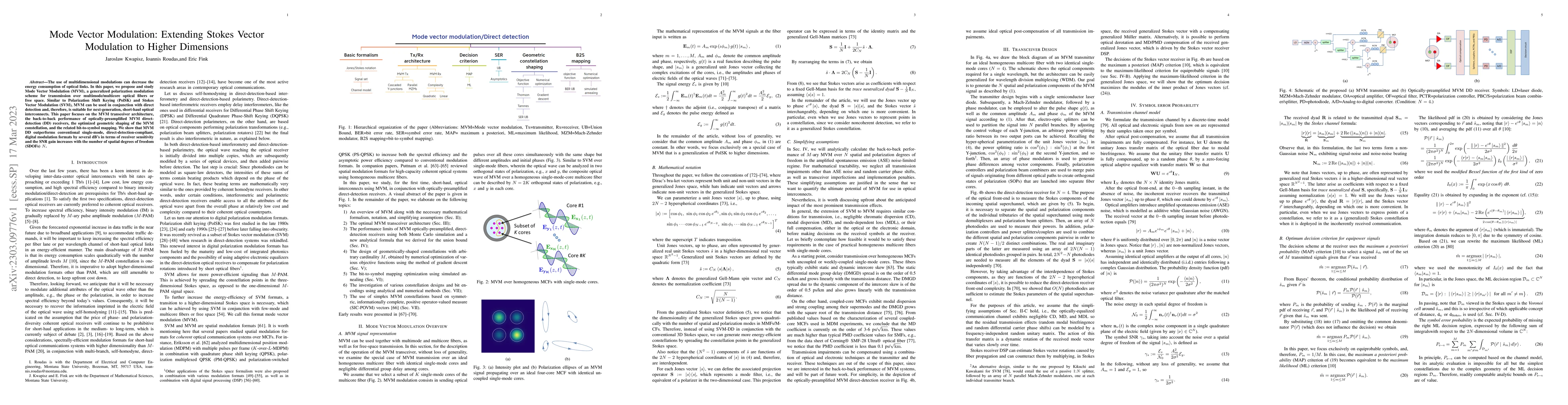 Thumbnail for Mode Vector Modulation: Extending Stokes Vector Modulation to Higher
  Dimensions