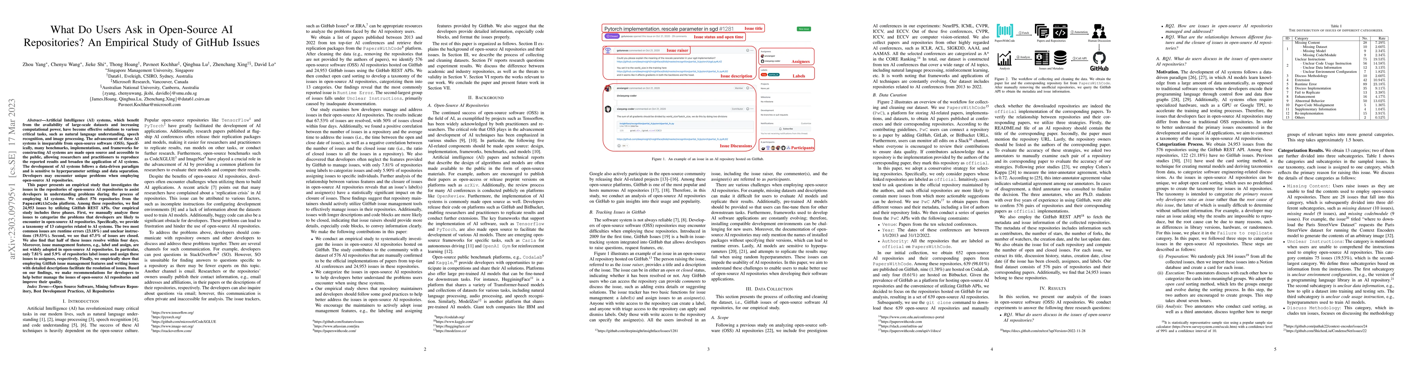 Thumbnail for What Do Users Ask in Open-Source AI Repositories? An Empirical Study of
  GitHub Issues
