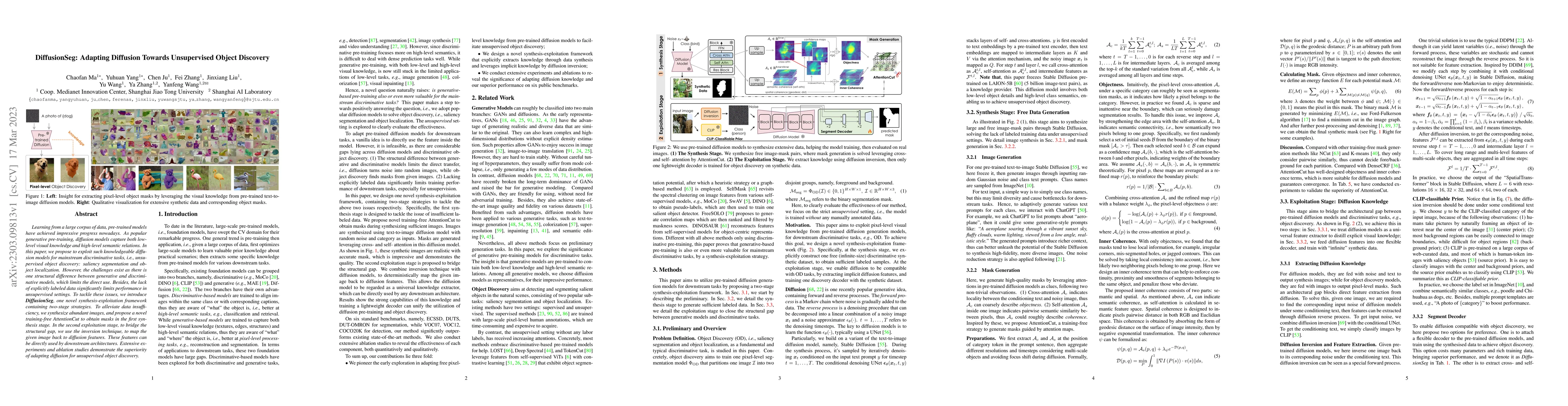Thumbnail for DiffusionSeg: Adapting Diffusion Towards Unsupervised Object Discovery