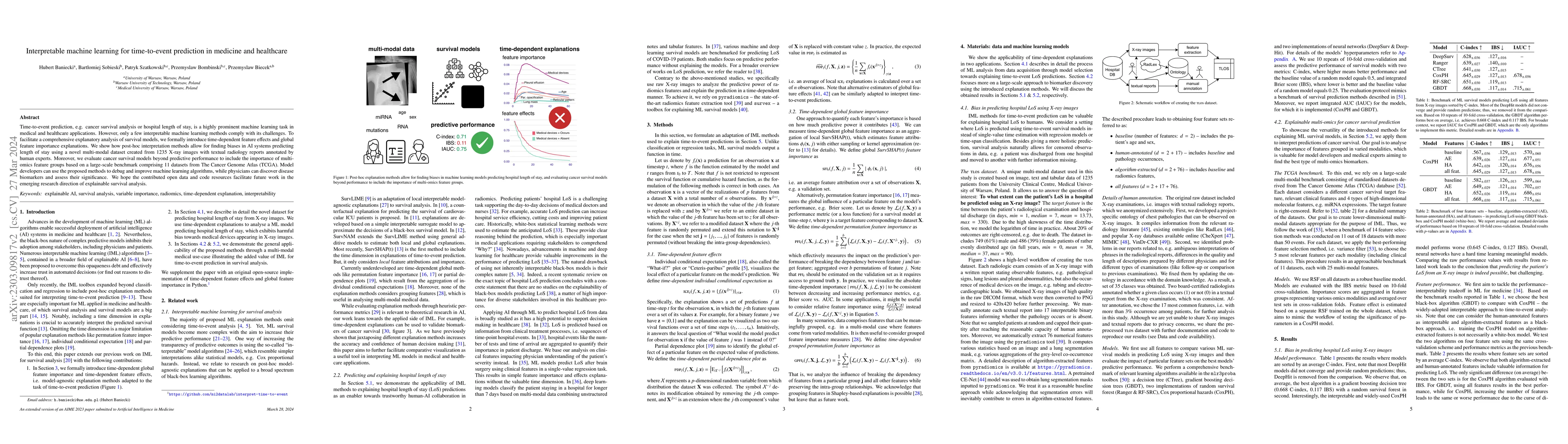 Thumbnail for Interpretable machine learning for time-to-event prediction in medicine
  and healthcare