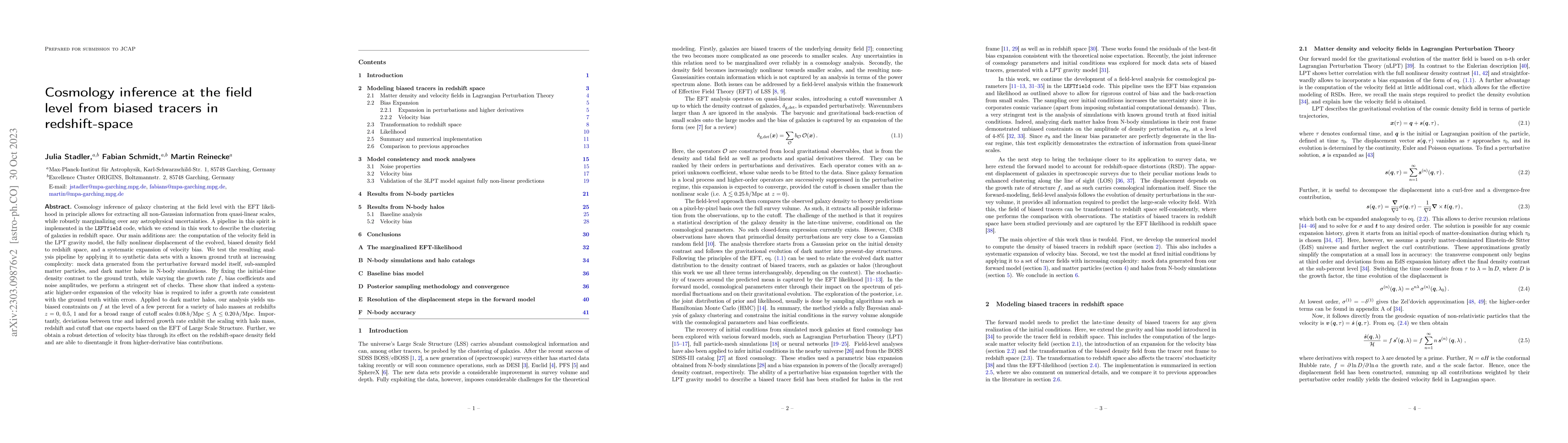 Thumbnail for Cosmology inference at the field level from biased tracers in
  redshift-space