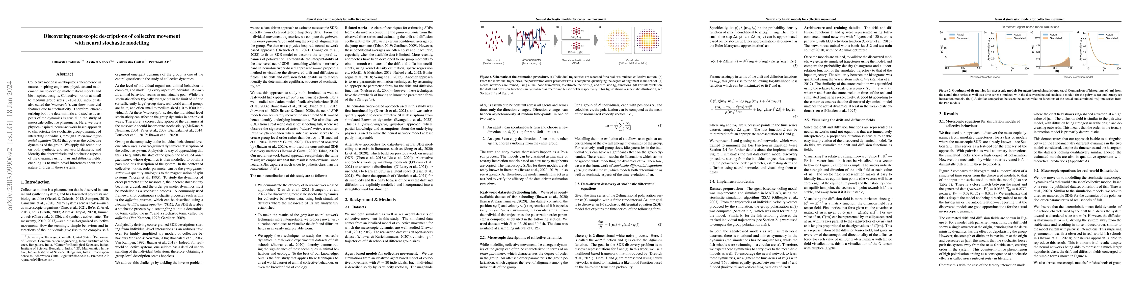 Thumbnail for Discovering mesoscopic descriptions of collective movement with neural
  stochastic modelling