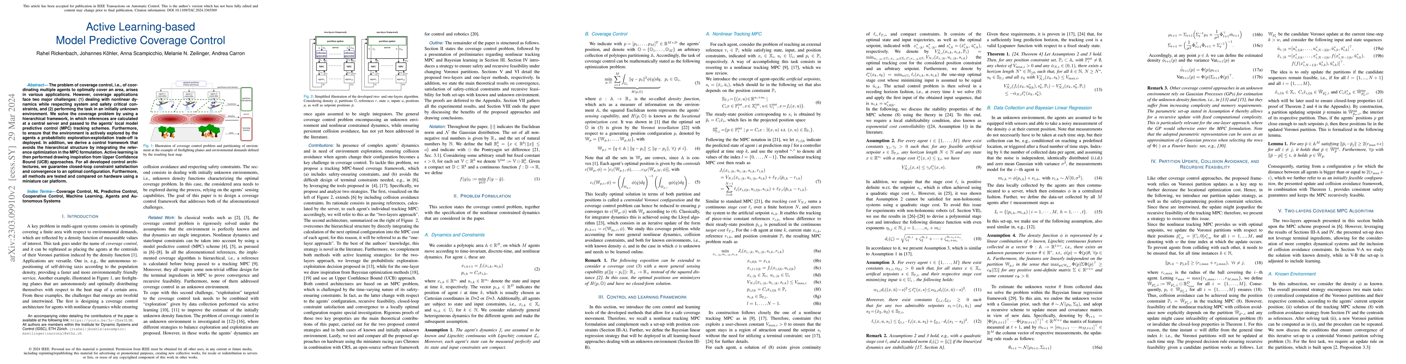 Thumbnail for Active Learning-based Model Predictive Coverage Control