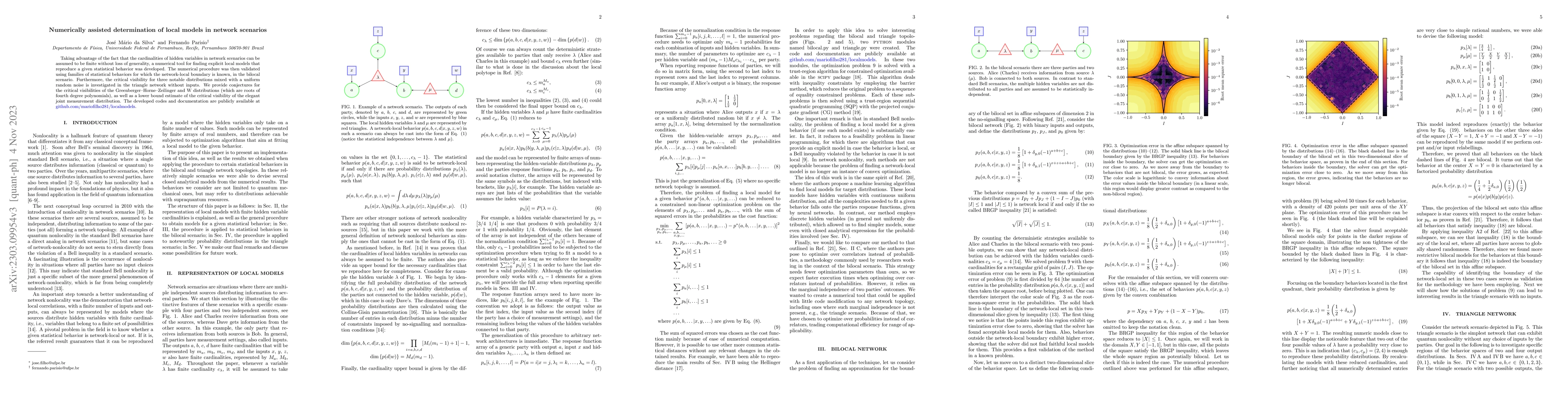 Thumbnail for Numerically assisted determination of local models in network scenarios