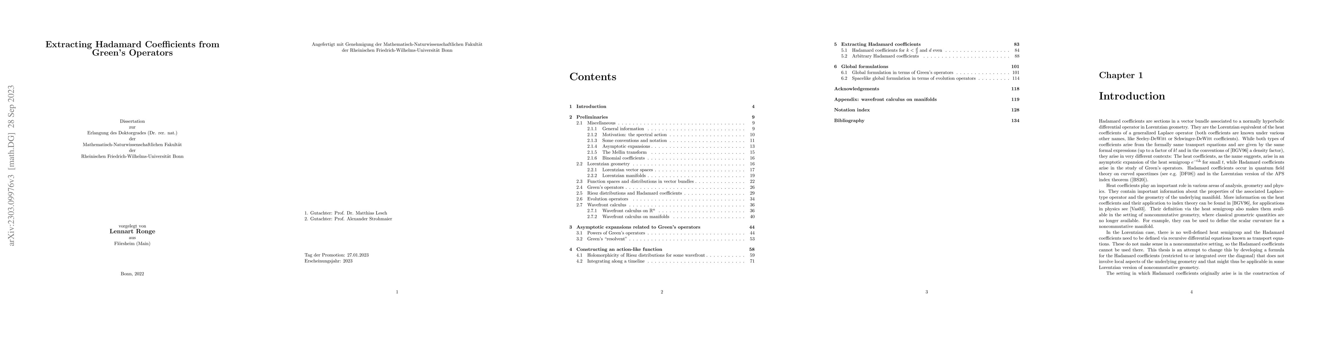 Thumbnail for Extracting Hadamard Coefficients from Green's Operators