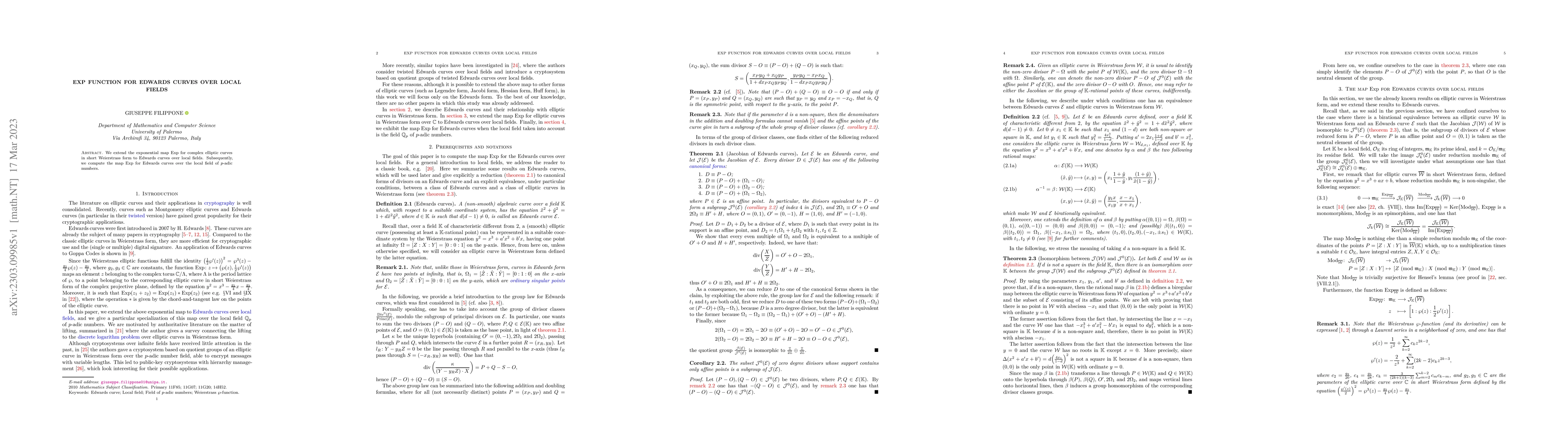 Thumbnail for Exp function for Edwards curves over local fields