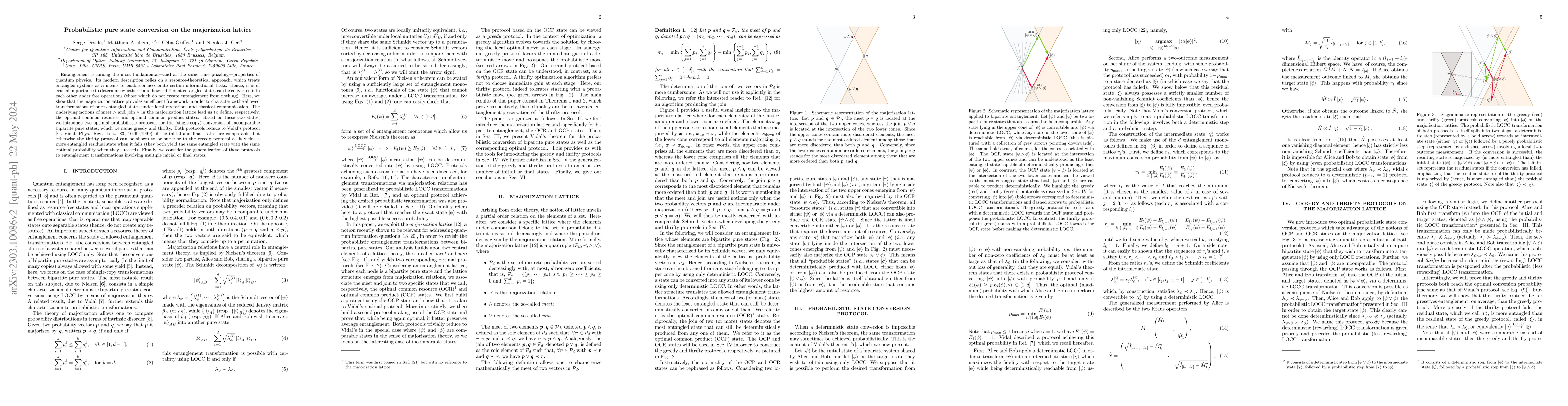 Thumbnail for Probabilistic pure state conversion on the majorization lattice