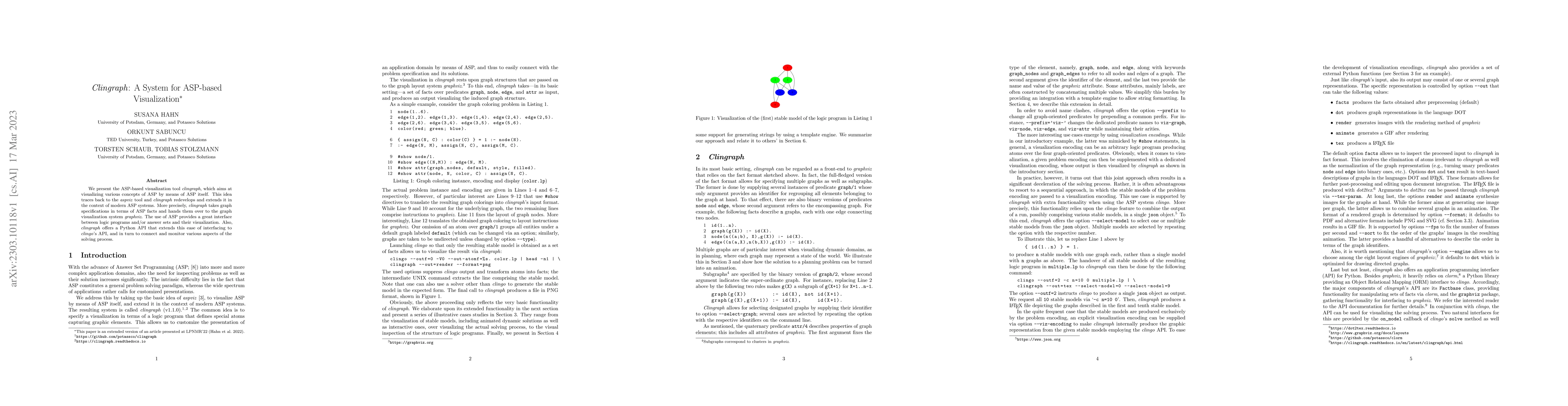 Thumbnail for Clingraph: A System for ASP-based Visualization
