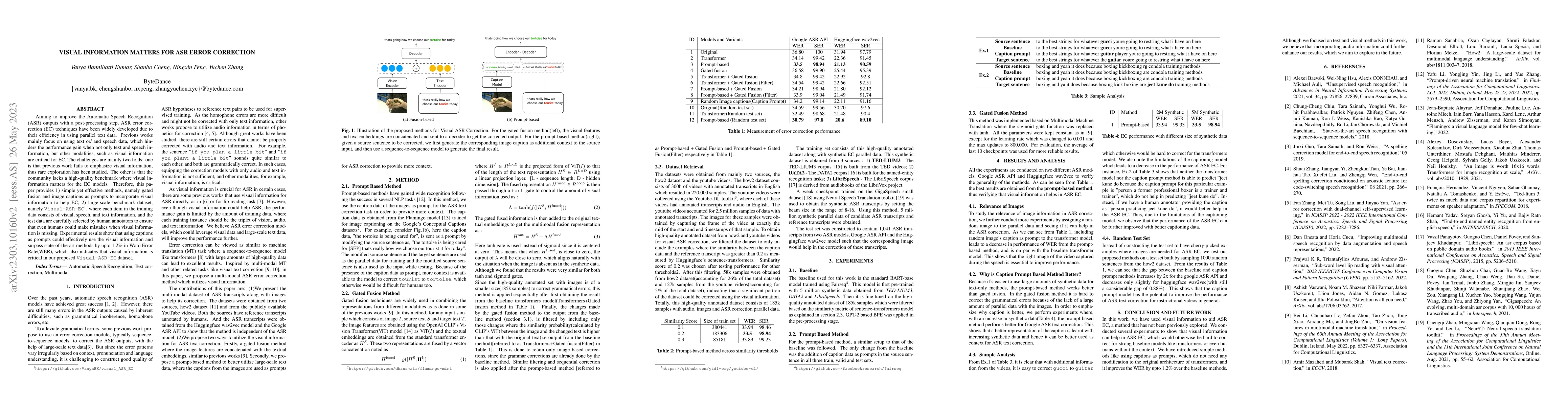 Thumbnail for Visual Information Matters for ASR Error Correction