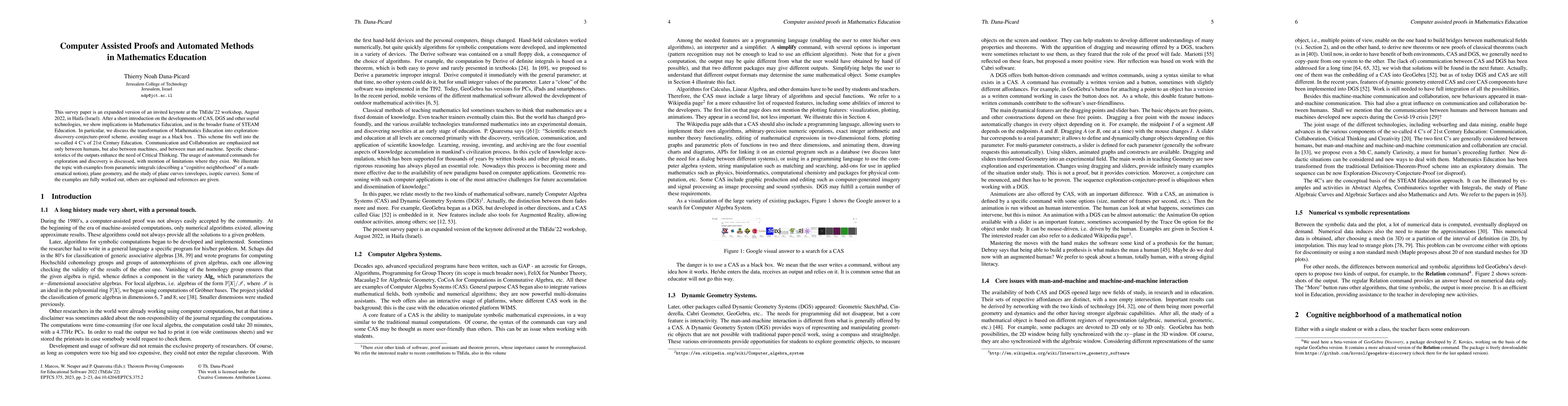 Thumbnail for Computer Assisted Proofs and Automated Methods in Mathematics Education