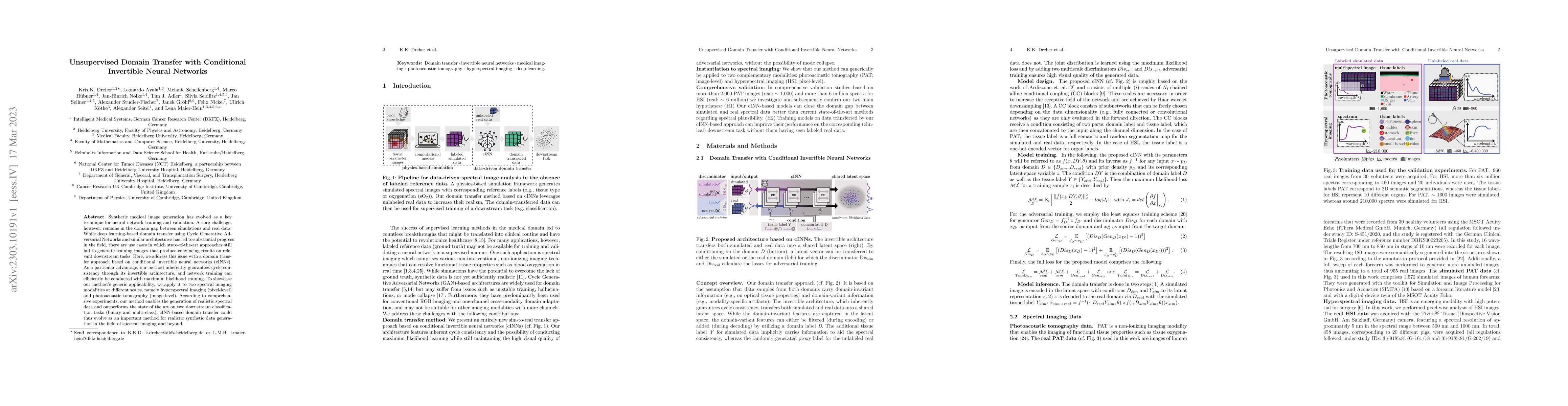 Thumbnail for Unsupervised Domain Transfer with Conditional Invertible Neural Networks