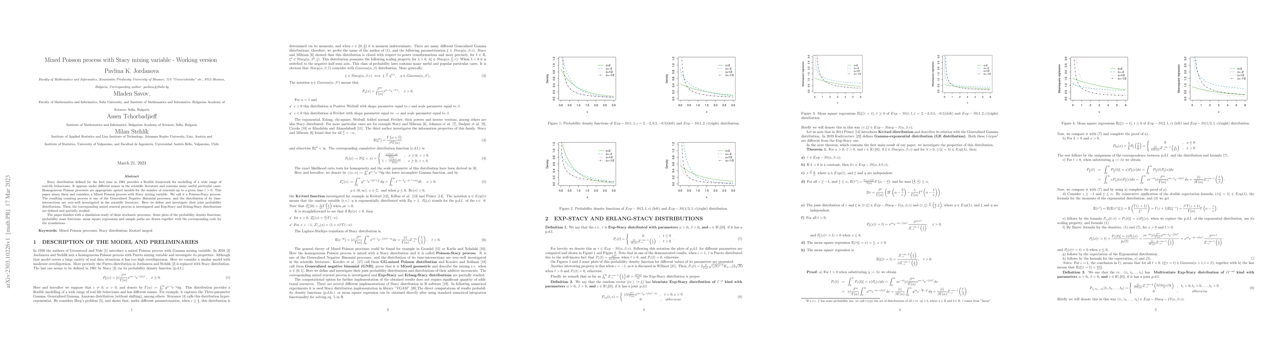 Thumbnail for Mixed Poisson process with Stacy mixing variable -- Working version