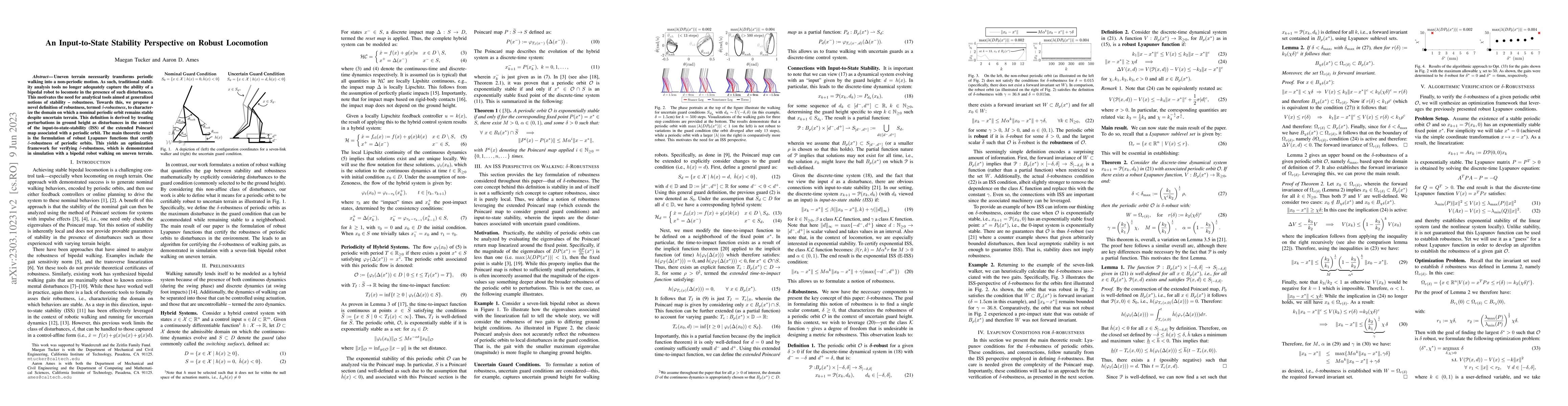 Thumbnail for An Input-to-State Stability Perspective on Robust Locomotion