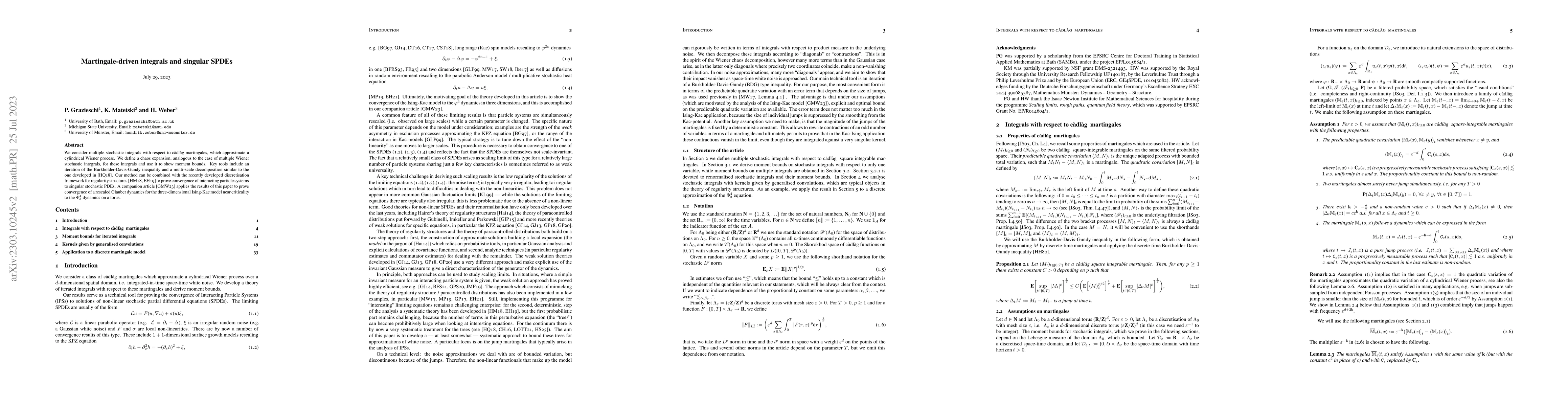 Thumbnail for Martingale-driven integrals and singular SPDEs