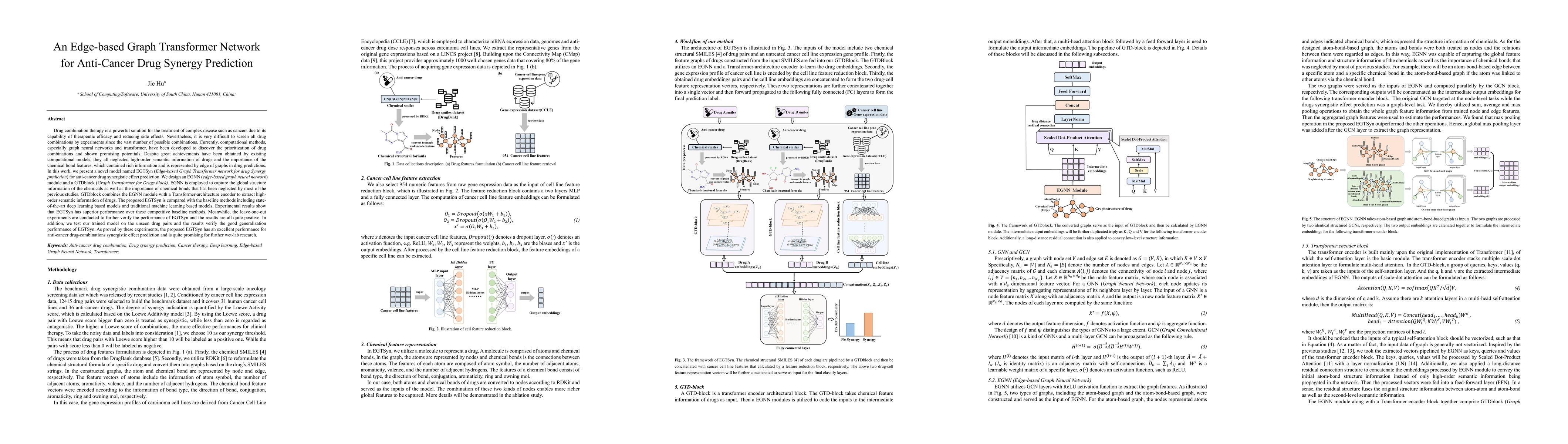 Thumbnail for An Edge-based Graph Transformer Network for Anti-Cancer Drug Synergy
  Prediction