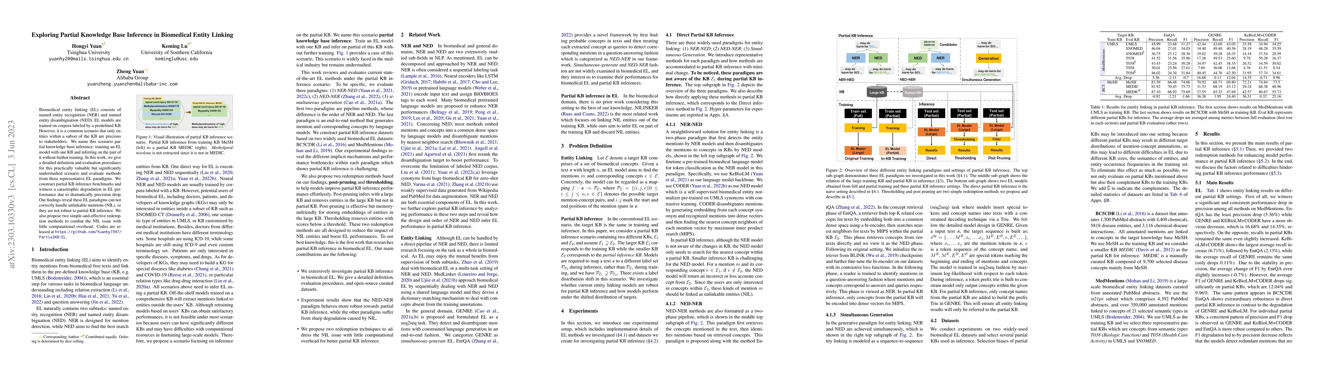 Thumbnail for Exploring Partial Knowledge Base Inference in Biomedical Entity Linking