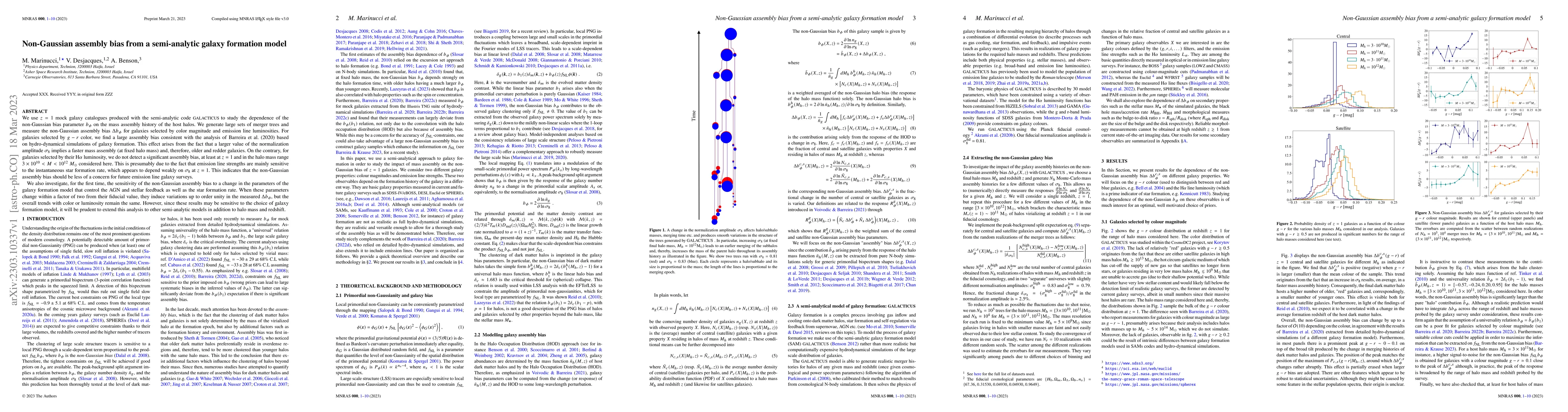 Thumbnail for Non-Gaussian assembly bias from a semi-analytic galaxy formation model