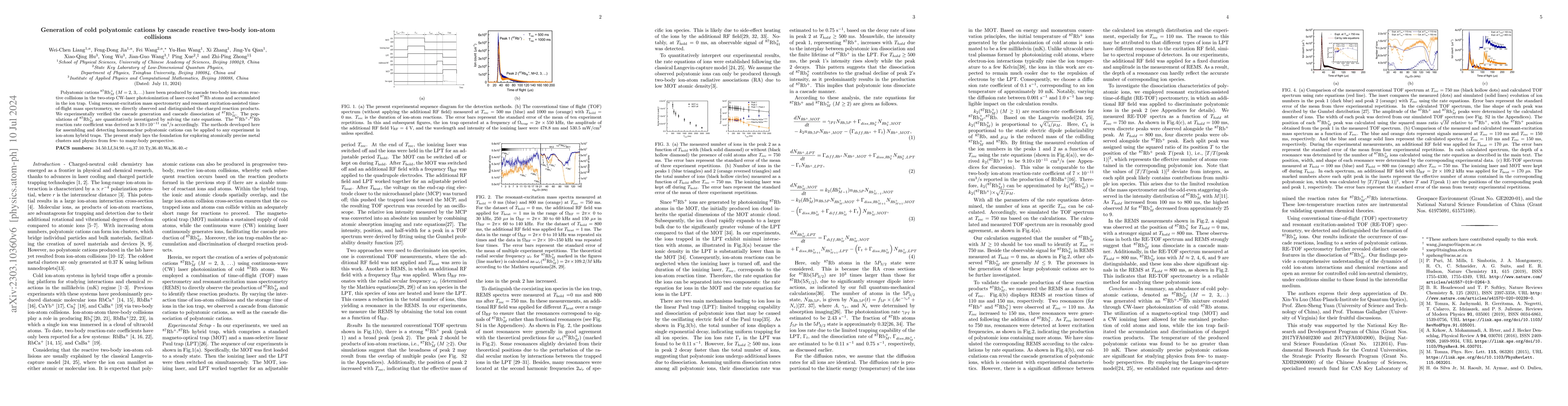 Thumbnail for Generation of cold polyatomic cations by cascade reactive two-body
  ion-atom collisions