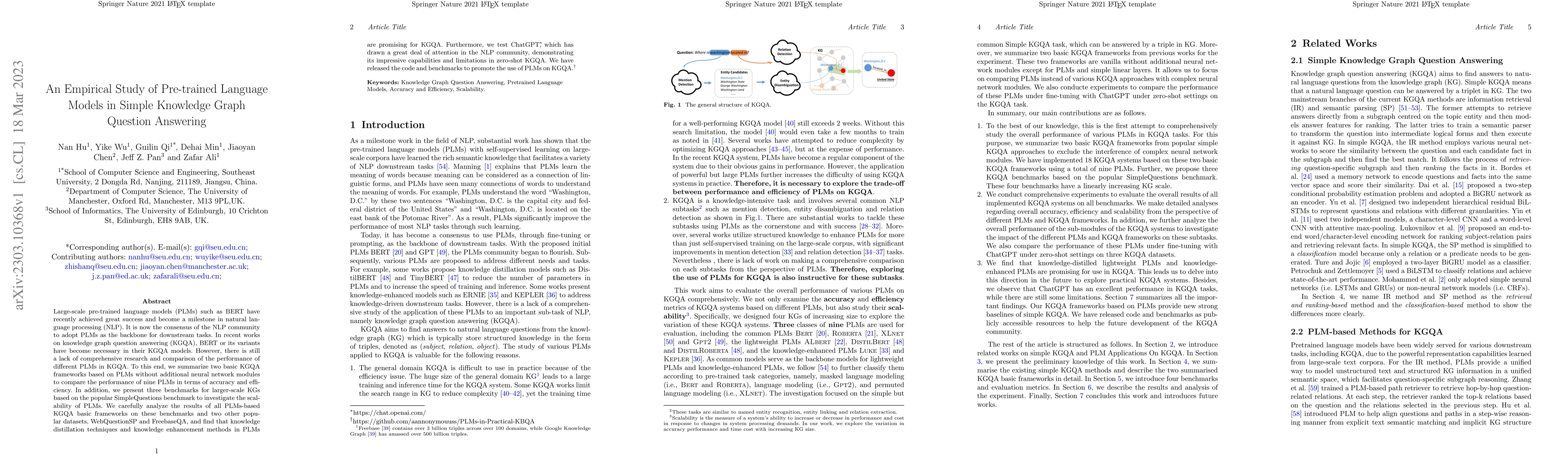 Thumbnail for An Empirical Study of Pre-trained Language Models in Simple Knowledge
  Graph Question Answering