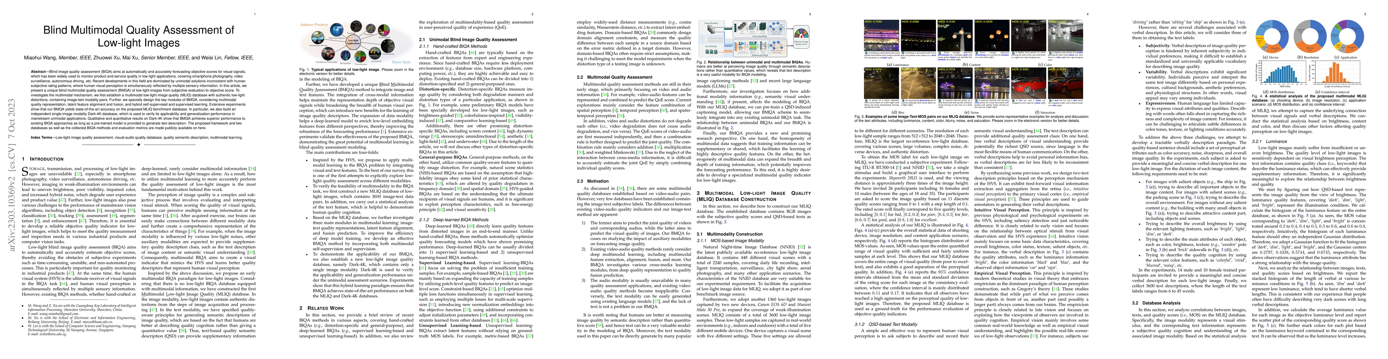 Thumbnail for Blind Multimodal Quality Assessment of Low-light Images