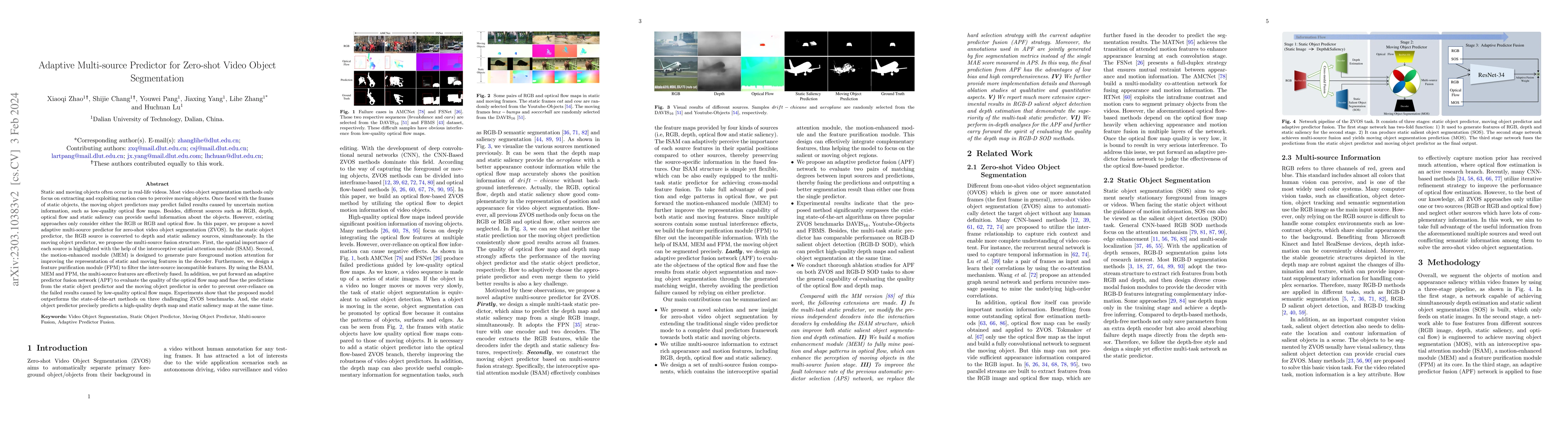 Thumbnail for Adaptive Multi-source Predictor for Zero-shot Video Object Segmentation