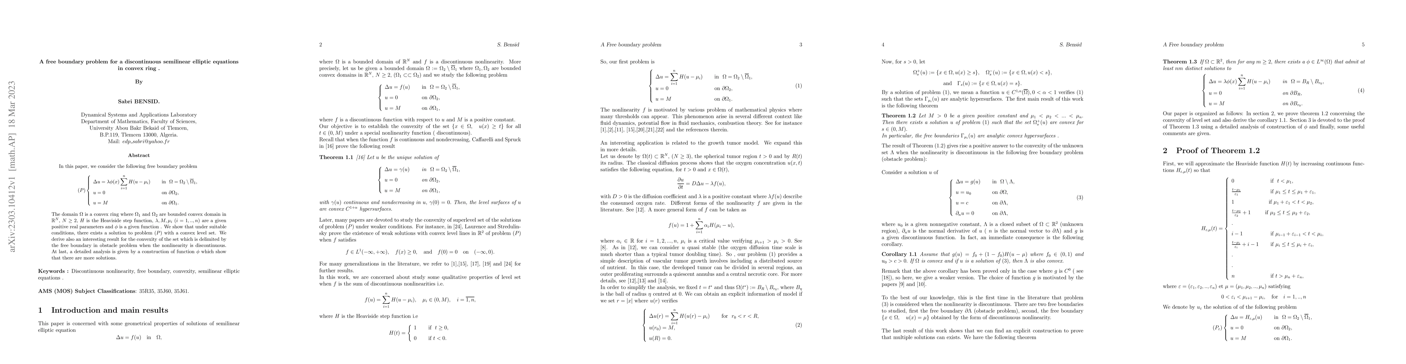 Thumbnail for A free boundary problem for a discontinuous semilinear elliptic
  equations in convex ring