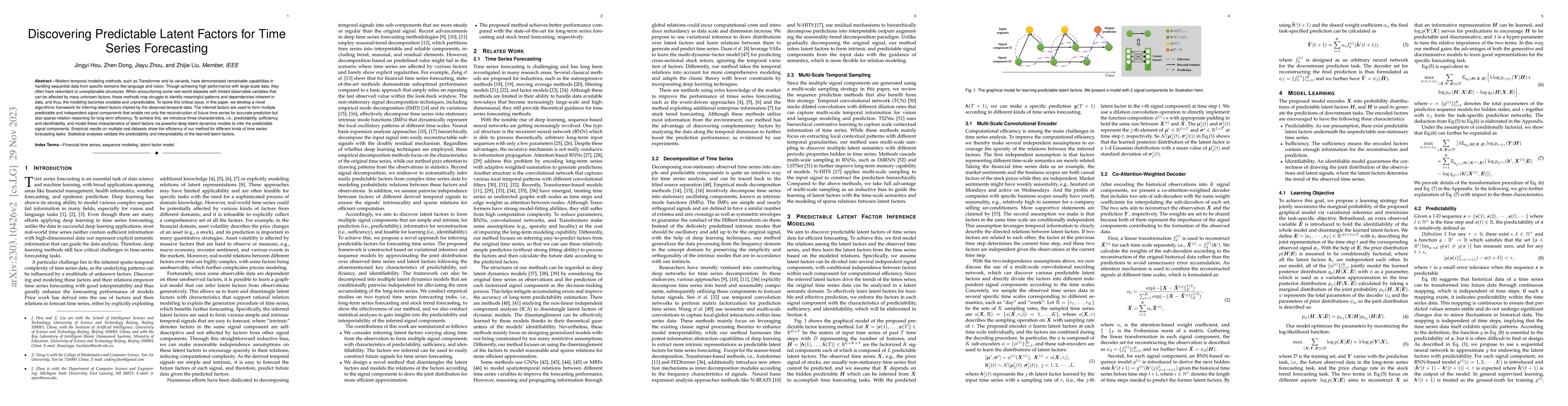 Thumbnail for Discovering Predictable Latent Factors for Time Series Forecasting