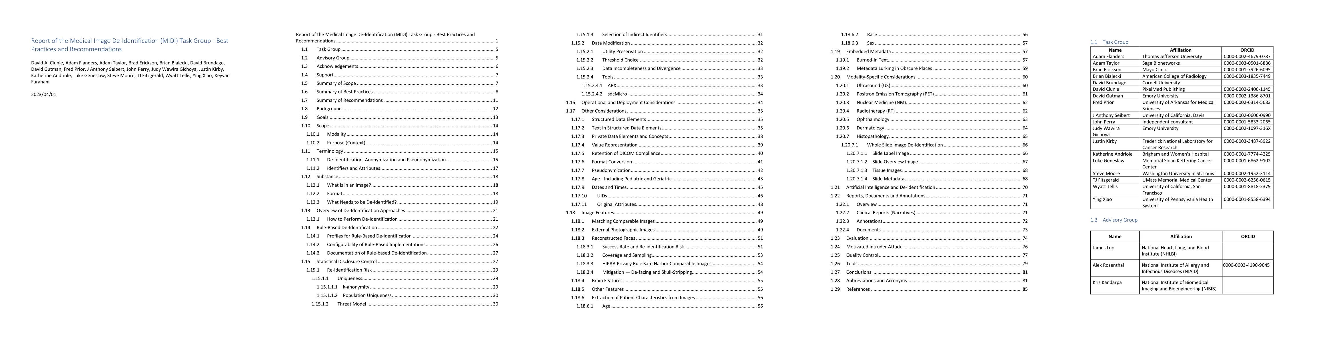 Thumbnail for Report of the Medical Image De-Identification (MIDI) Task Group -- Best
  Practices and Recommendations