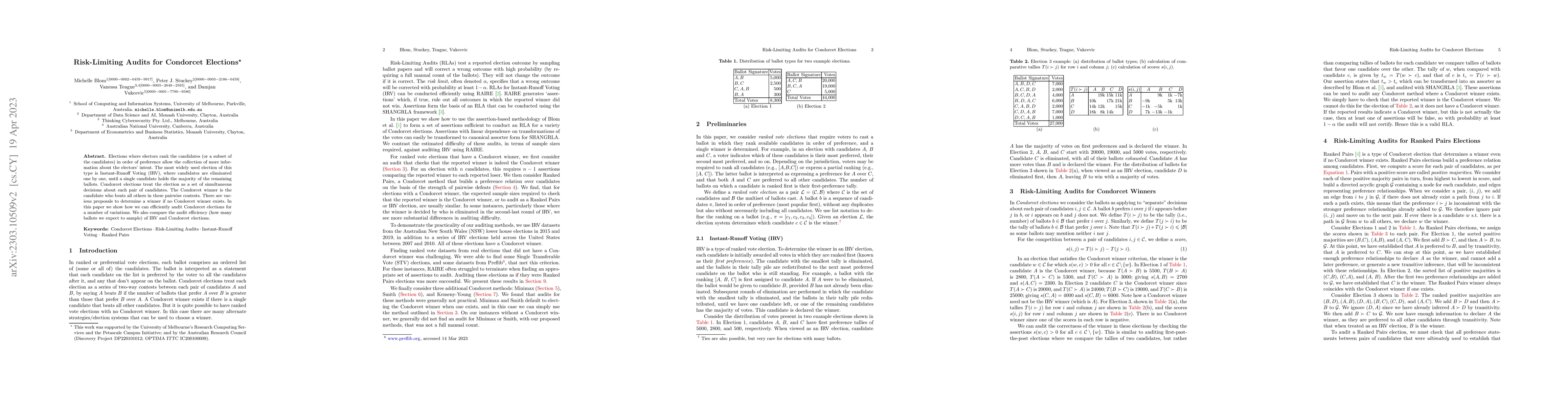 Thumbnail for Risk-Limiting Audits for Condorcet Elections