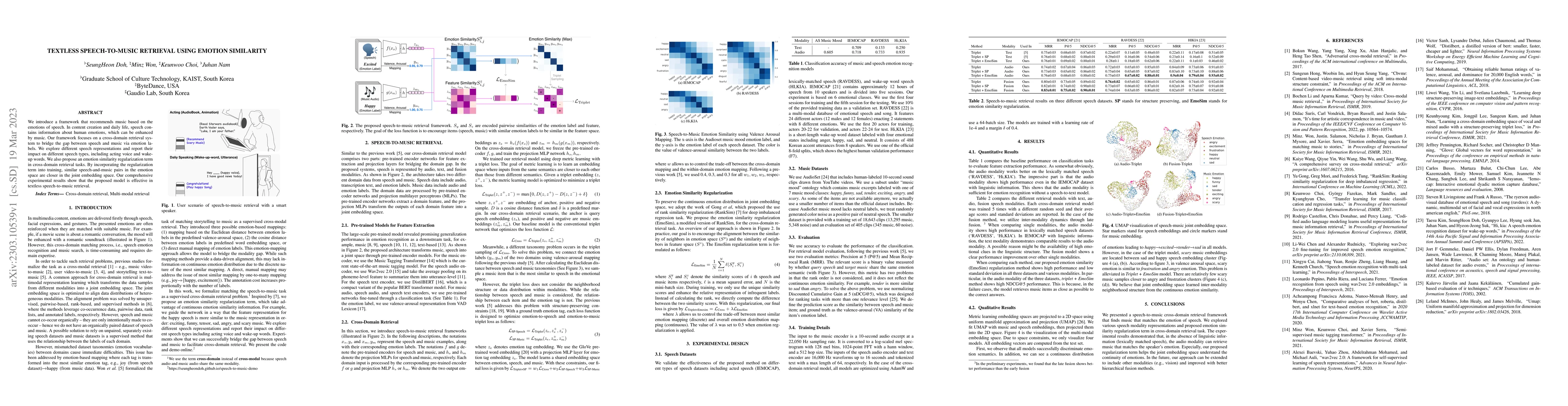 Thumbnail for Textless Speech-to-Music Retrieval Using Emotion Similarity