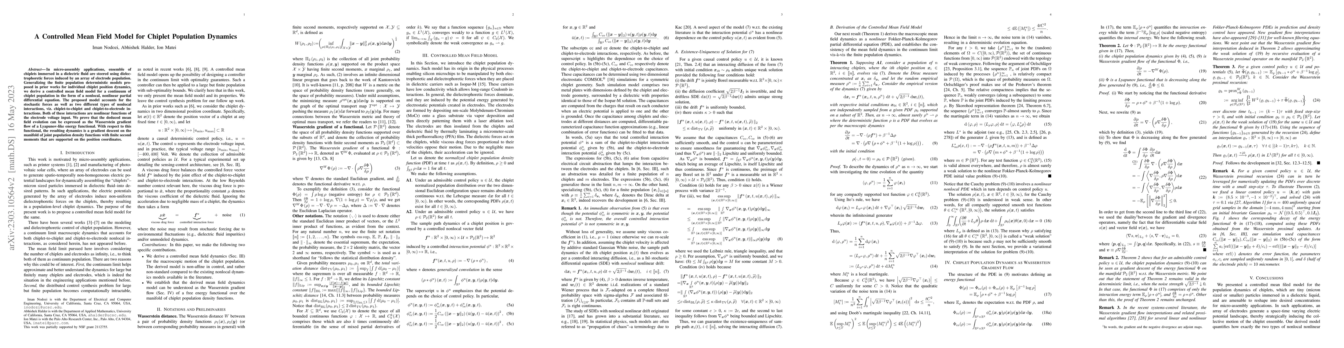 Thumbnail for A Controlled Mean Field Model for Chiplet Population Dynamics