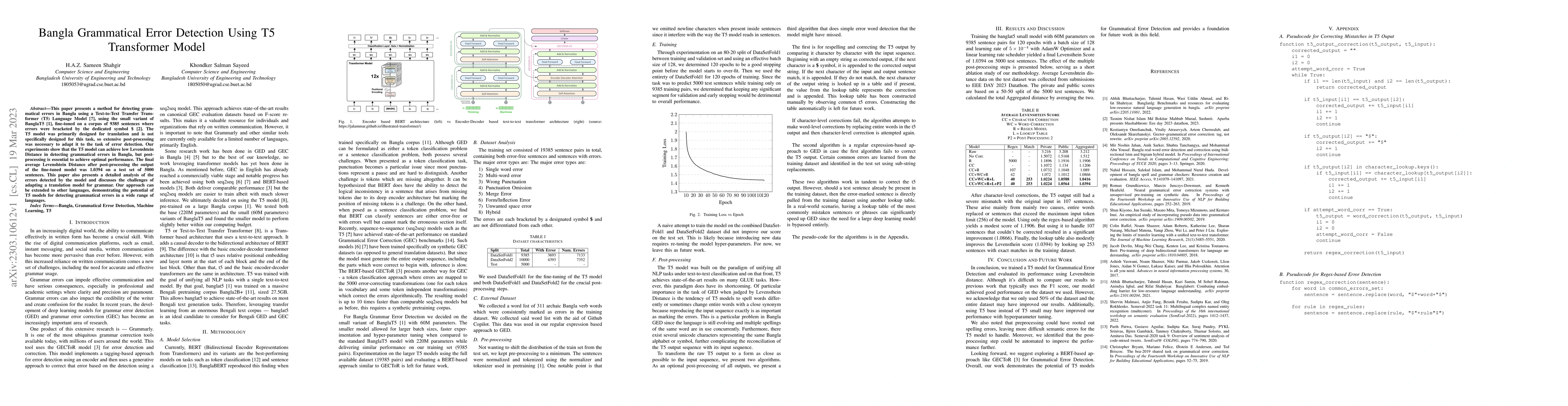 Thumbnail for Bangla Grammatical Error Detection Using T5 Transformer Model