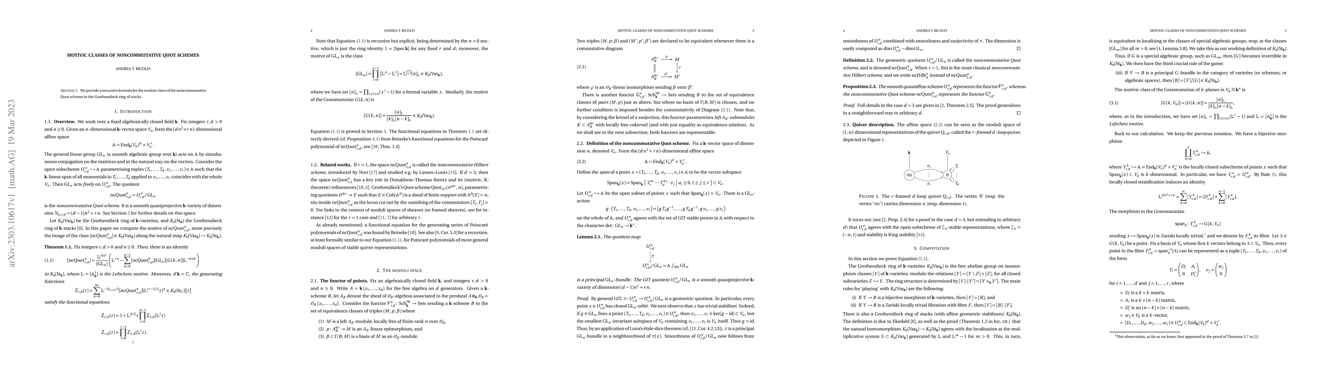 Thumbnail for Motivic classes of noncommutative Quot schemes