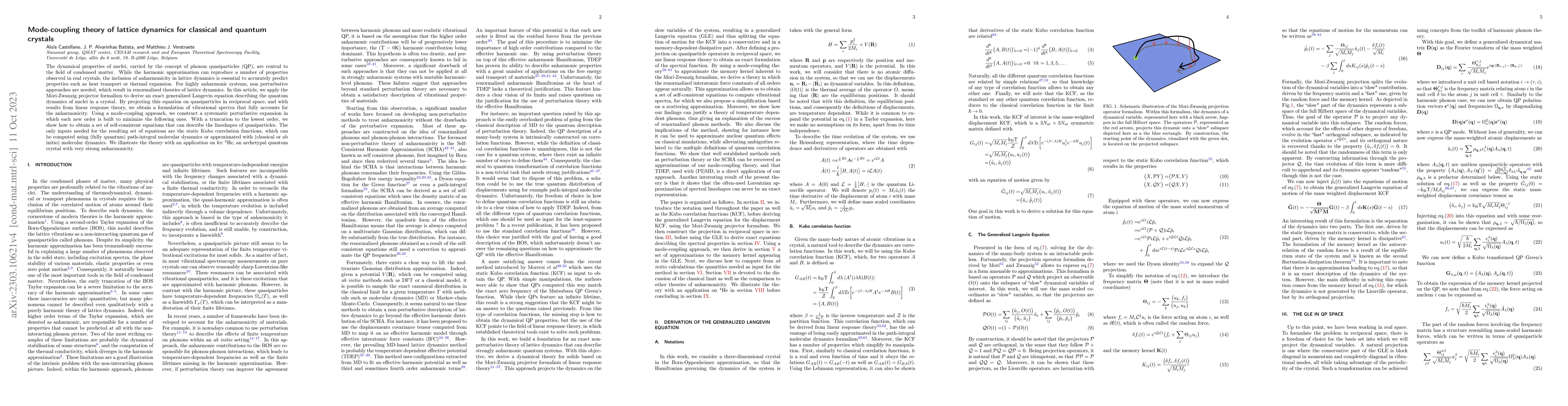 Thumbnail for Mode-coupling theory of lattice dynamics for classical and quantum
  crystals