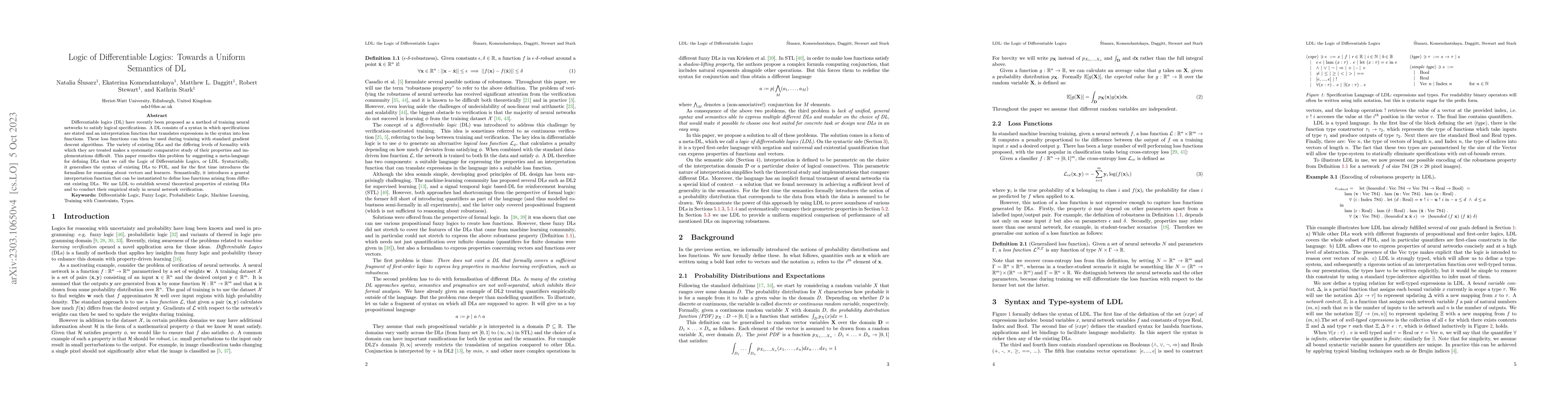 Thumbnail for Logic of Differentiable Logics: Towards a Uniform Semantics of DL