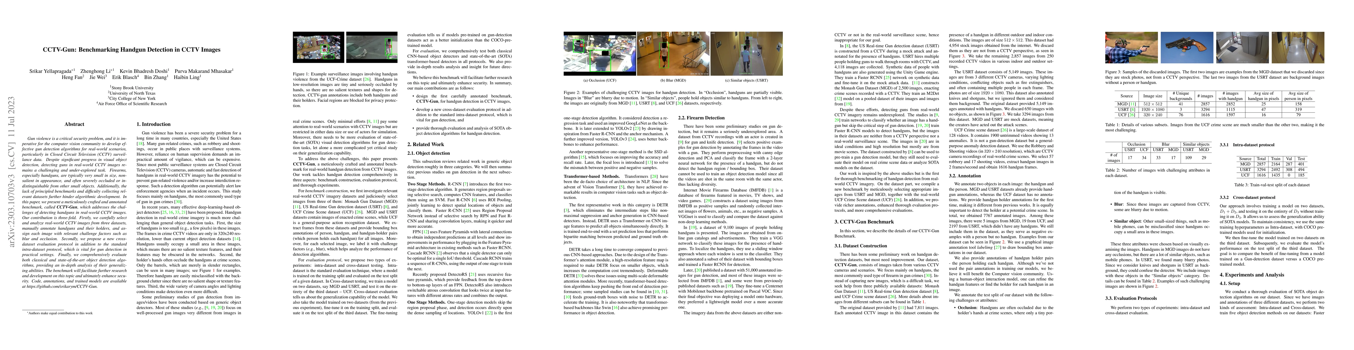 Thumbnail for CCTV-Gun: Benchmarking Handgun Detection in CCTV Images