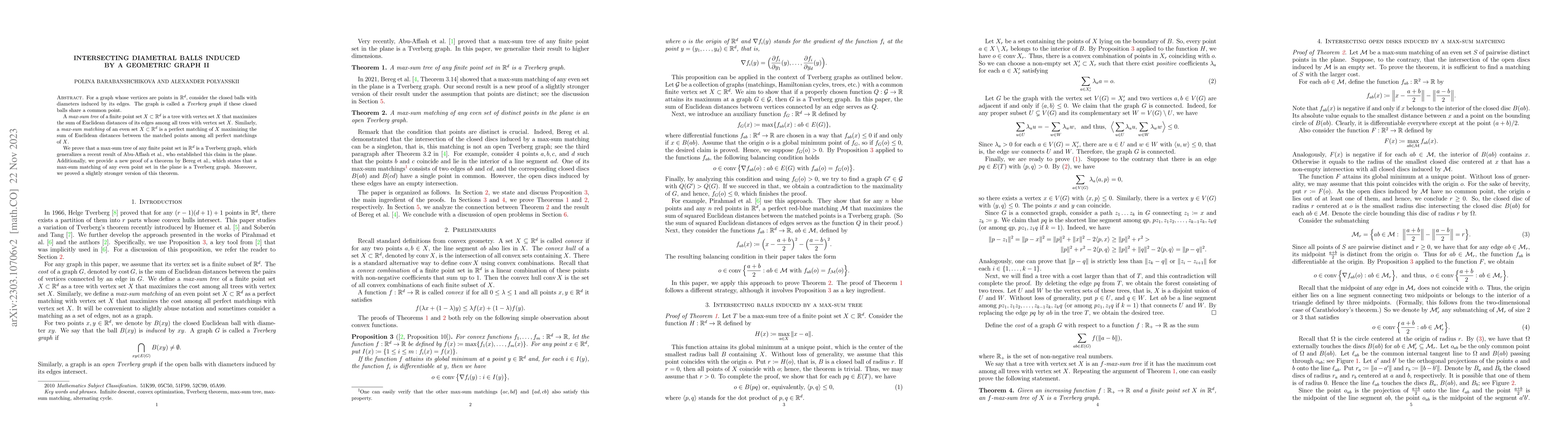 Thumbnail for Intersecting diametral balls induced by a geometric graph II