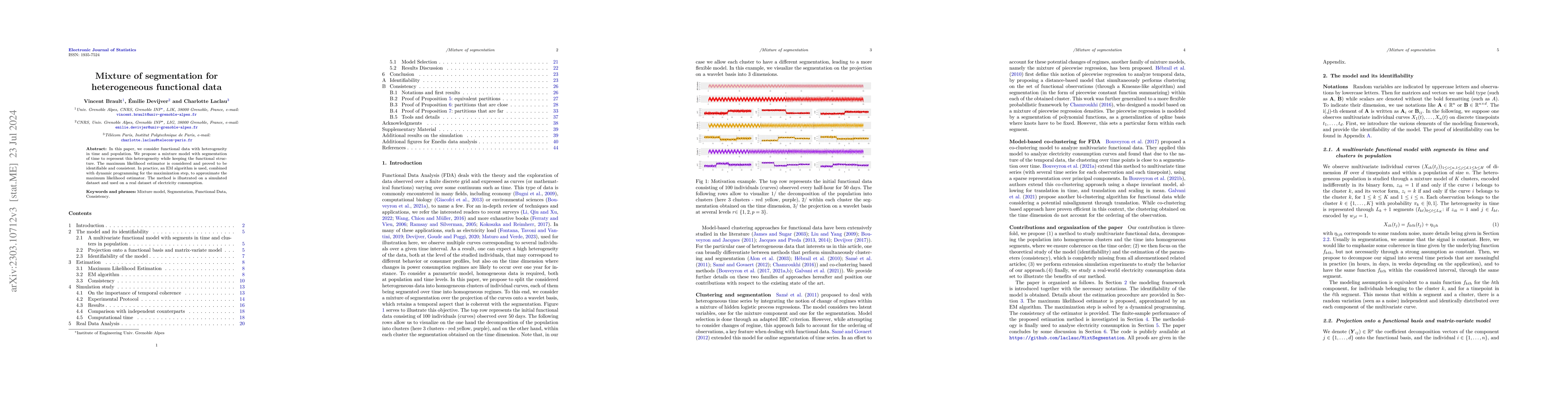 Thumbnail for Mixture of segmentation for heterogeneous functional data