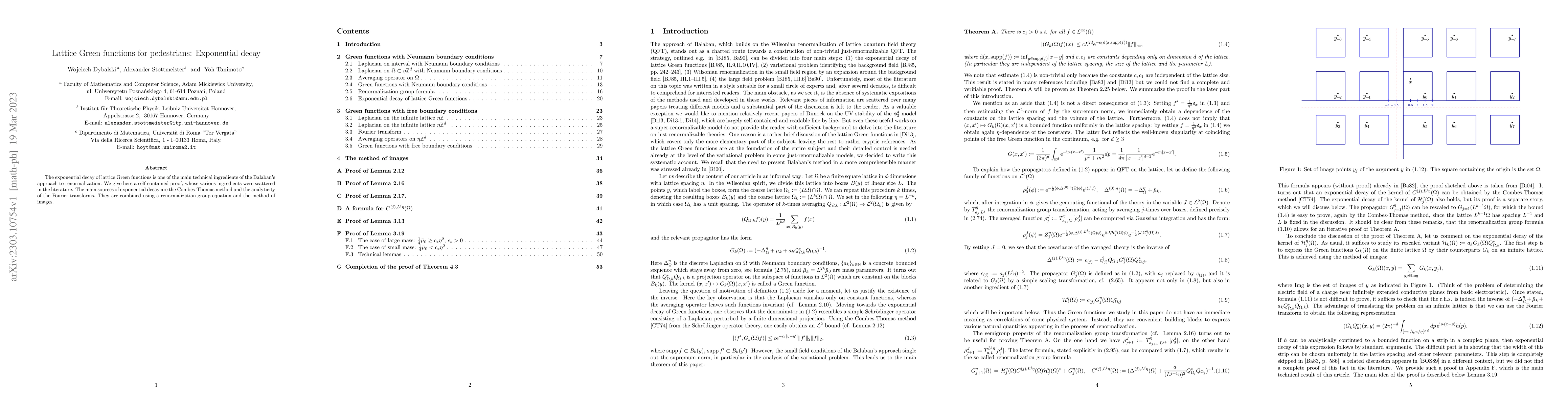 Thumbnail for Lattice Green functions for pedestrians: Exponential decay