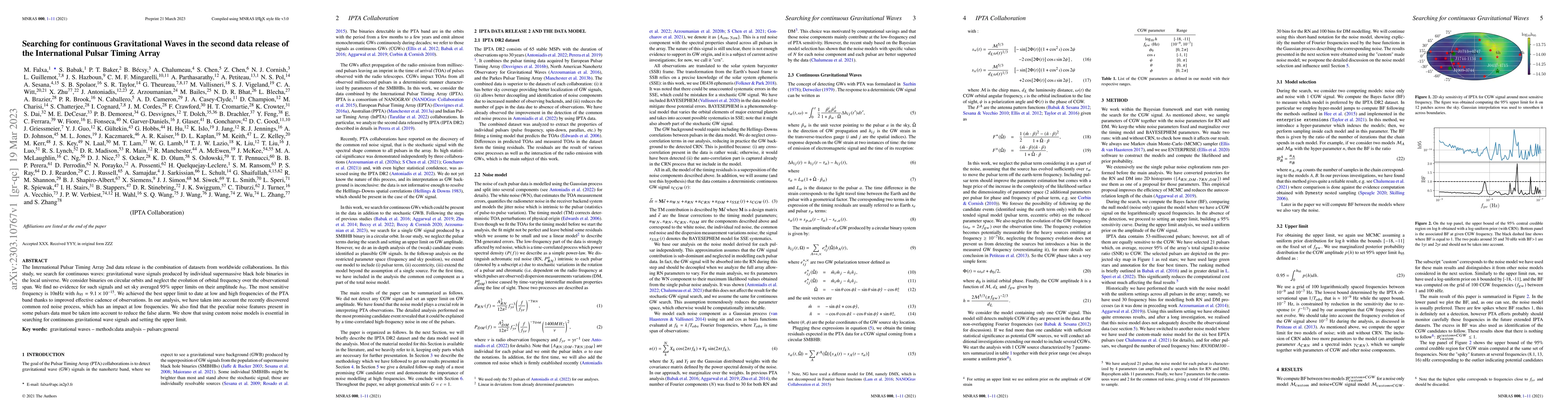 Thumbnail for Searching for continuous Gravitational Waves in the second data release
  of the International Pulsar Timing Array