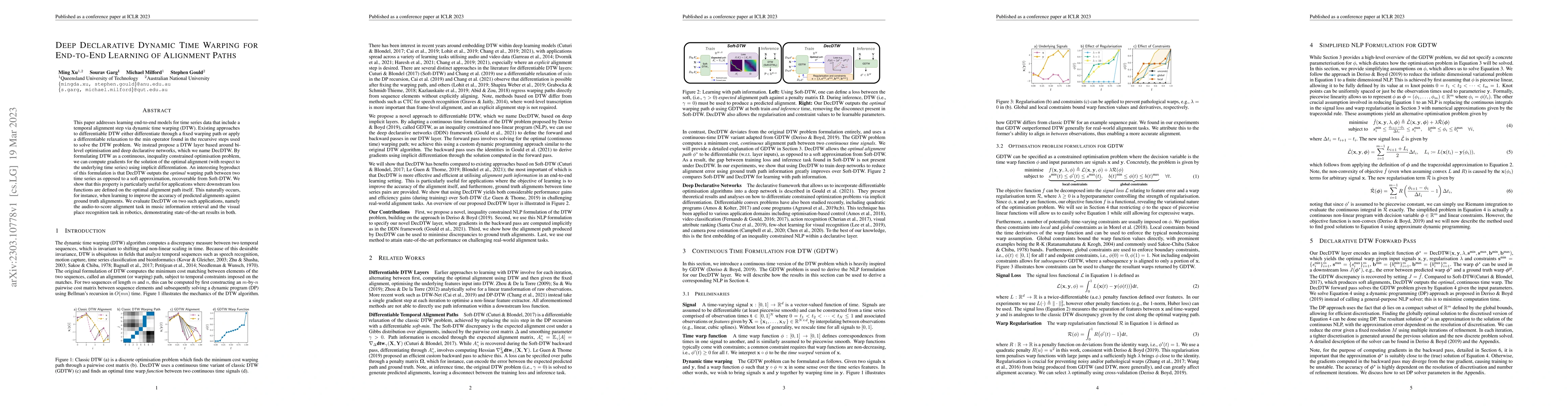 Thumbnail for Deep Declarative Dynamic Time Warping for End-to-End Learning of
  Alignment Paths