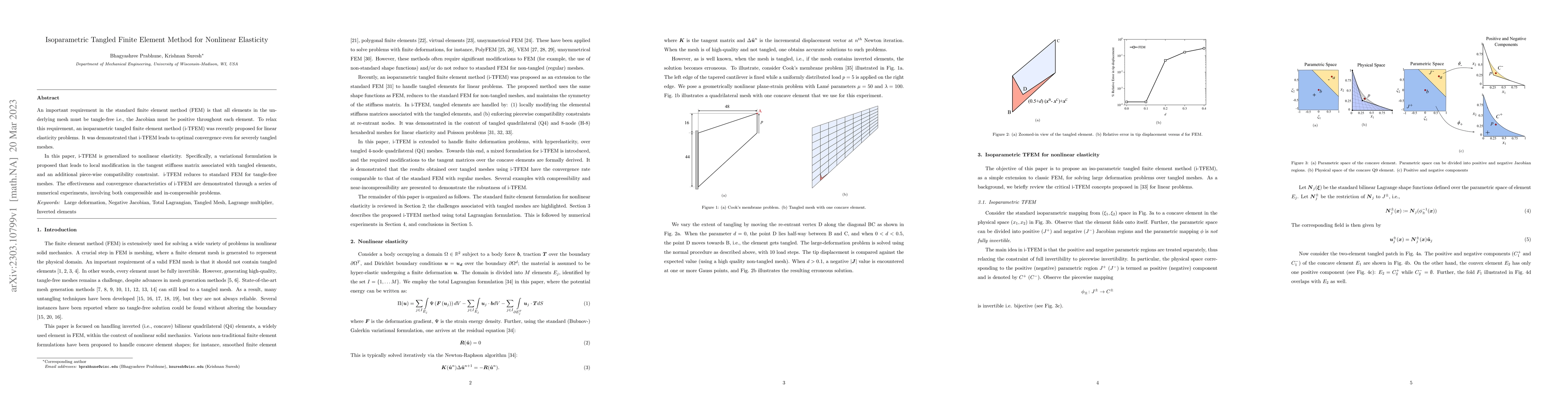 Thumbnail for Isoparametric Tangled Finite Element Method for Nonlinear Elasticity