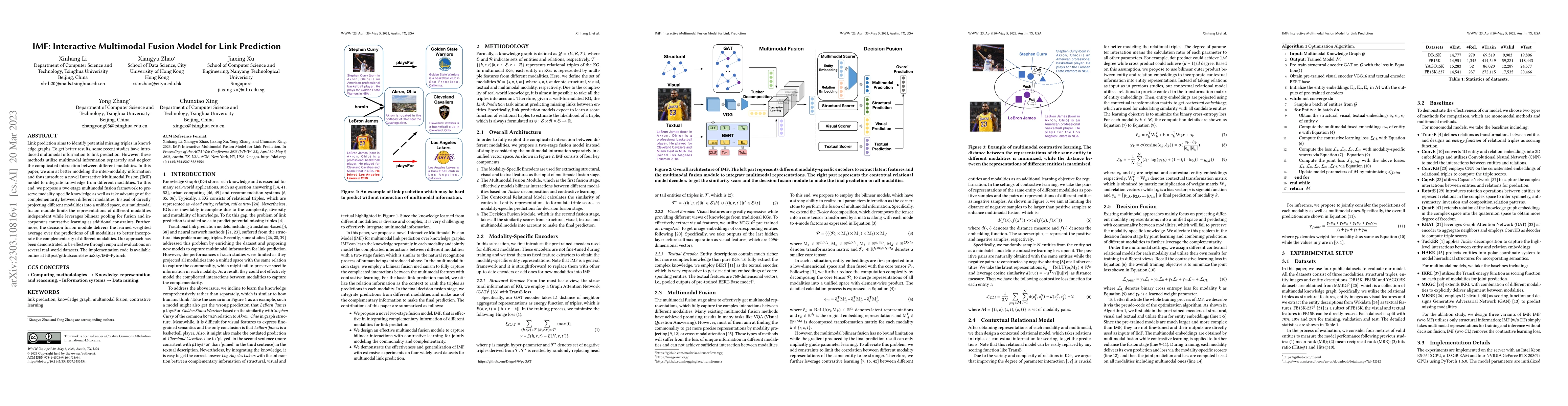 Thumbnail for IMF: Interactive Multimodal Fusion Model for Link Prediction