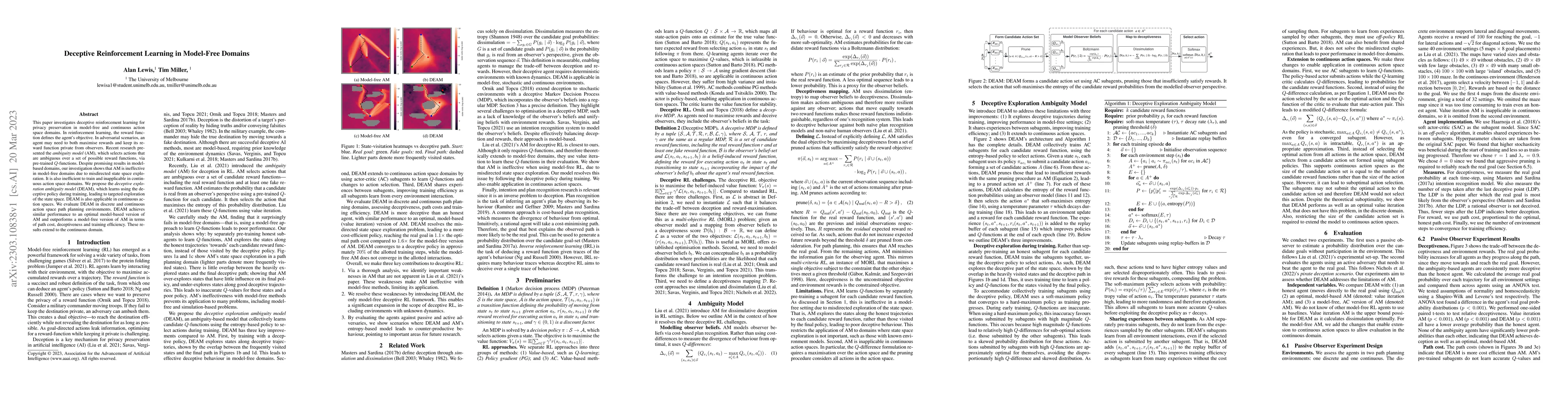 Thumbnail for Deceptive Reinforcement Learning in Model-Free Domains